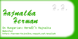 hajnalka herman business card